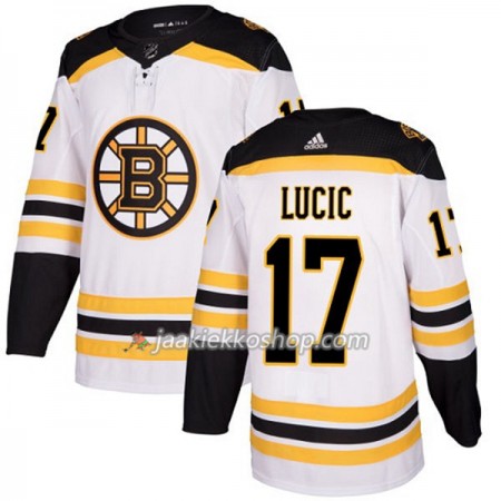 Miehille NHL Boston Bruins Pelipaita Milan Lucic 17 Adidas 2017-2018 Valkoinen Authentic